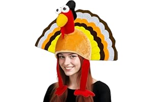 Bnikion Thanksgiving Turkey Hat Turkey Cap Thanksgiving Party Turkey Trot Hat