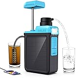 BKLES 3-in-1 Solar Electric Water Filter with Hand