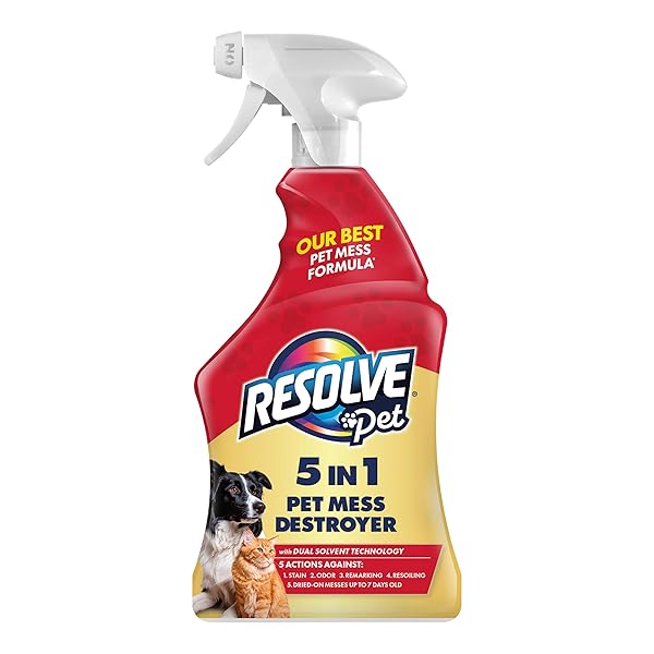 RESOLVE PET SPECIALIST CARPET CLEANER SPRAY – FOR REMOVAL OF PET STAINS & ODORS UP TO 7 DAYS OLD, 22OZ