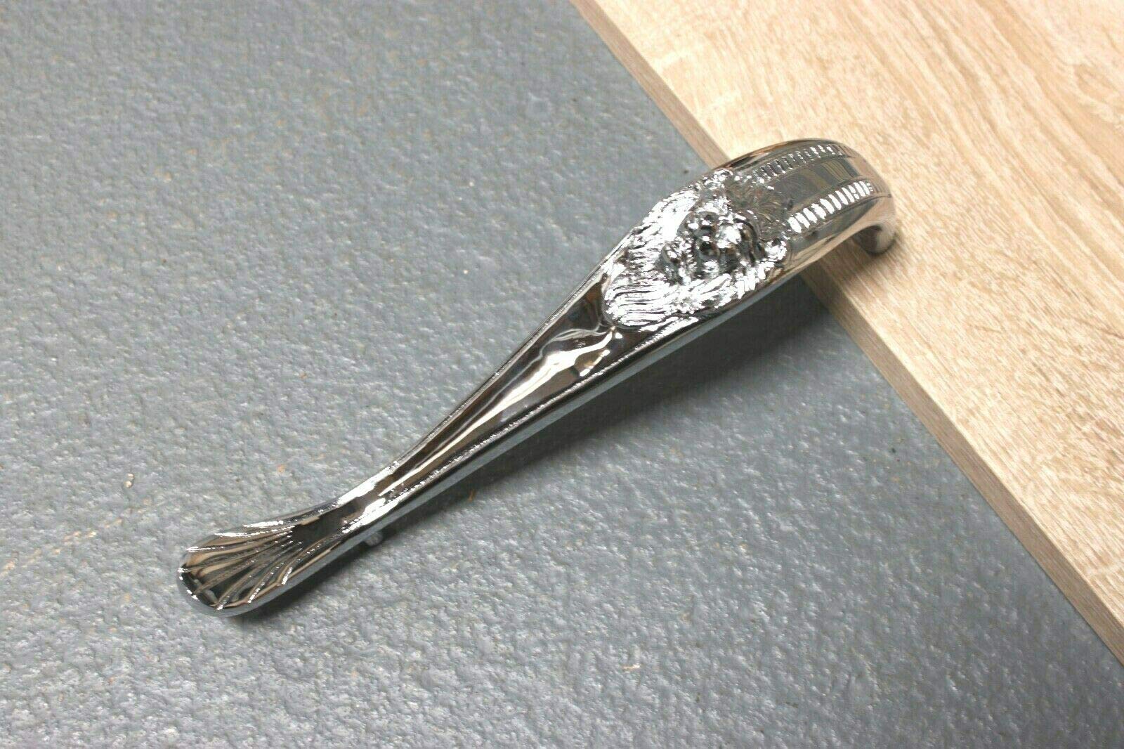 Infinity Decor Vintage Lion Pull 10" 250mm Polished Chrome Cabinet Wardrobe Door Handle