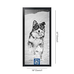 ArtToFrames 16x35 Inch Black Picture Frame, This