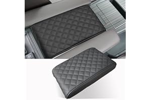 ANMOSVO Center Console Cover for Sienna 2021-2025 2026 - Premium PU Leather Armrest Pad with Extra Padding, Scratch-Resistant