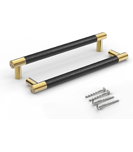 Lot De 12 Poignées De Tiroir En Laiton Brossé Doré For Trou Central G 1226517