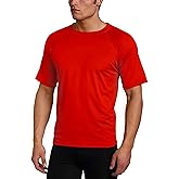 Kanu Surf Mens Short Sleeve UPF 50 Swim Shirt Rash Guard Sun Shirt (Regular & Extended Sizes)