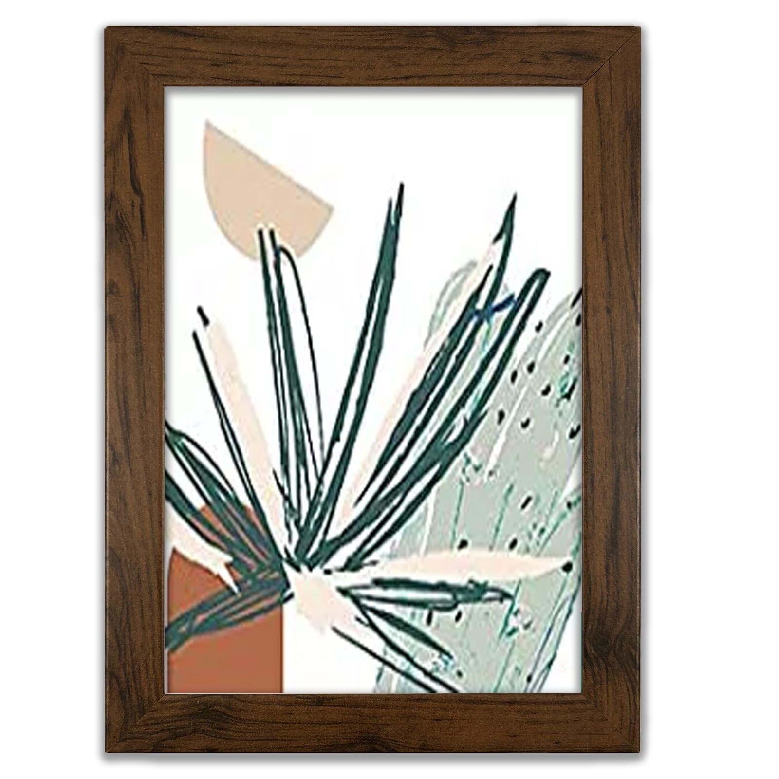 MH Home Photo Frame, Picture Frame, Certificate Frame, Freestanding & Wall Mountable (Walnut, A4 (21 x 30 cm))