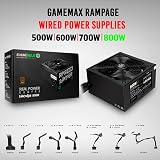 GameMax 800W Rampage Power Supply Non-Modular APFC 80 Plus Bronze Japanese view 6