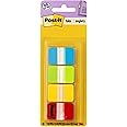 Post-it Tabs, 1 in Solid, Aqua, Lime, Yellow, Red, 22/Color, 88/Dispenser (686-ALYR1IN)