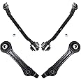 Detroit Axle - RWD Front Control Arms for 2011-2019 Chrysler 300 Dodge Challenger Charger, 4 Lower Control Arms Rearward & Forward 2012 2013 2014 2015 2016 2017 2018 Replacement - 4pc Set