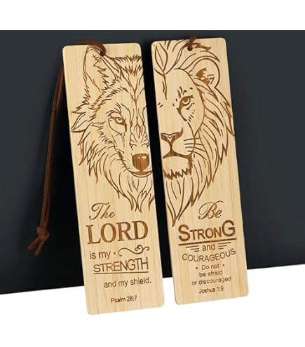Amazon.com : 2 Pcs Leather Bible Bookmark, Christian Bookmarks