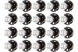 cciyu 20 Pack Blue T4/T4.2 Neo Wedge 3LED Climate Control Light Bulbs Replacement fit for 1996-1999 Dodge Caravan 1998-2001 A