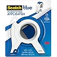 Scotch Blue Painters Tape Applicator, Applies Painter's Tape in One Continuous Strip, Paint Tape Applicator for Trim, Windows and Door Frames, 1.41 Inches x 20 Yards, 1 Starter Roll