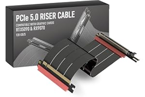 LINKUP - AVA5 Armour PCIE 5.0 Riser Cable | RTX5090 RX9070 GPU Ready | x16 128GB/s Speed | Compatible with Fractal Design Era