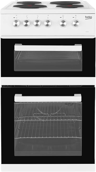 Beko KD531AW 500mm Twin Cavity Electric Cooker Sealed Hob White