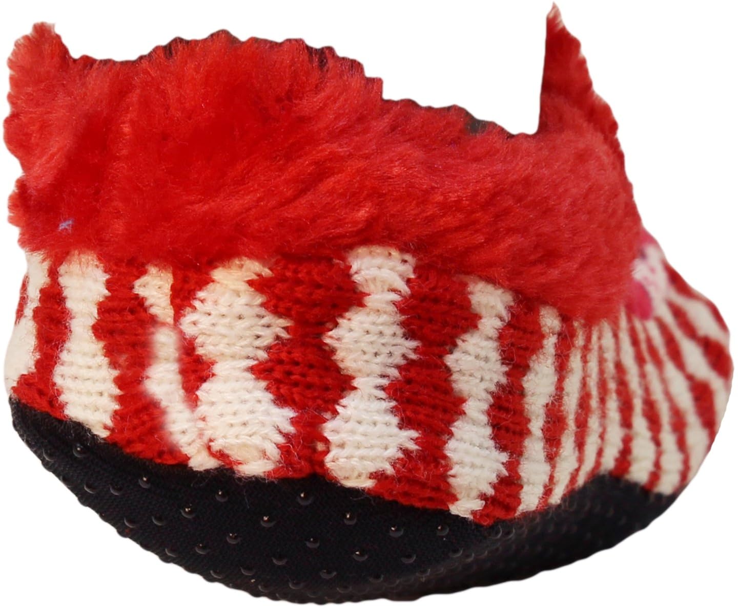 neskamoda soft cotton women's red booties/indoor slippers-bt140