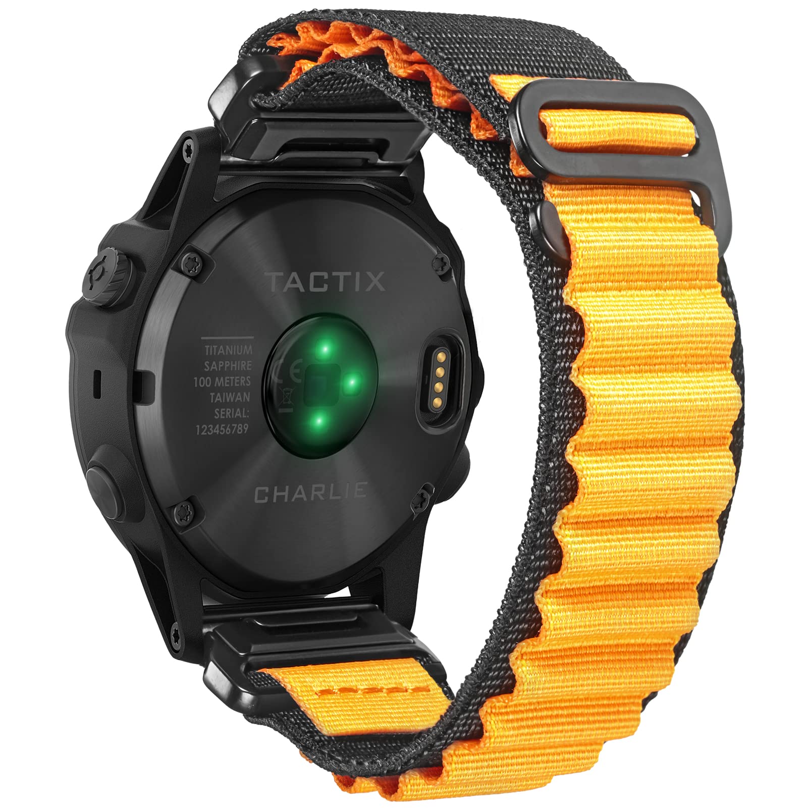 Compatible With Garmin, Rugged Woven Nylon Sport Band with G-hook Watch Band For fēnix/Forerunner/Vivoactive/Approach/MARQ/quatix/D2 Series Tough Replacement Band For Men