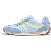 LUCKY STEP Women's Retro Fashion Sneakers Non Slip Comfortable Casual Running Shoes Breathable Classic Walking Trainers