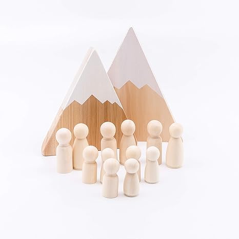 large wooden peg dolls