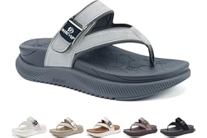 ONCAI Women’s Platform Flip Flops with Arch Support Summer Beach Dressy Trendy Walking Sandals and Thick Outdoor Rubber Soles