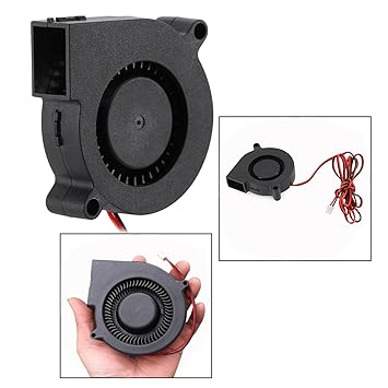 OFKPO DC 12V Lüfter für 3D Drucker,Turbine Gebläse Kleiner Kühler Fan für 3D Drucker Zubehör