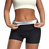 JBT Sauna Sweat Shorts for Women High Waist Slimming Compression Workout Pants for Thighs and Tummy Control
