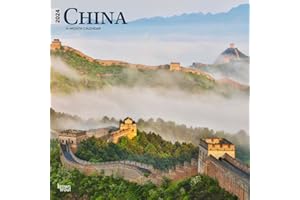 China | 2024 12 x 24 Inch Monthly Square Wall Calendar | BrownTrout | Travel Asia Beijing