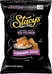 Stacy’s Pita Chips, Cinnamon Sugar, No Artificial Colors or Flavors, 7.33 oz Bag