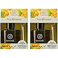 Bullsone Grasse Diffuser, Natural Car Air Fresheners, Luxury Car Perfume - Pear & Freesia Scent (2 Pack)