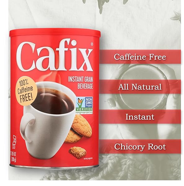 CAFIX ALL NATURAL INSTANT COFFEE SUBSTITUTE & ALTERNATIVE, 7.05OZ (PACK OF 1)