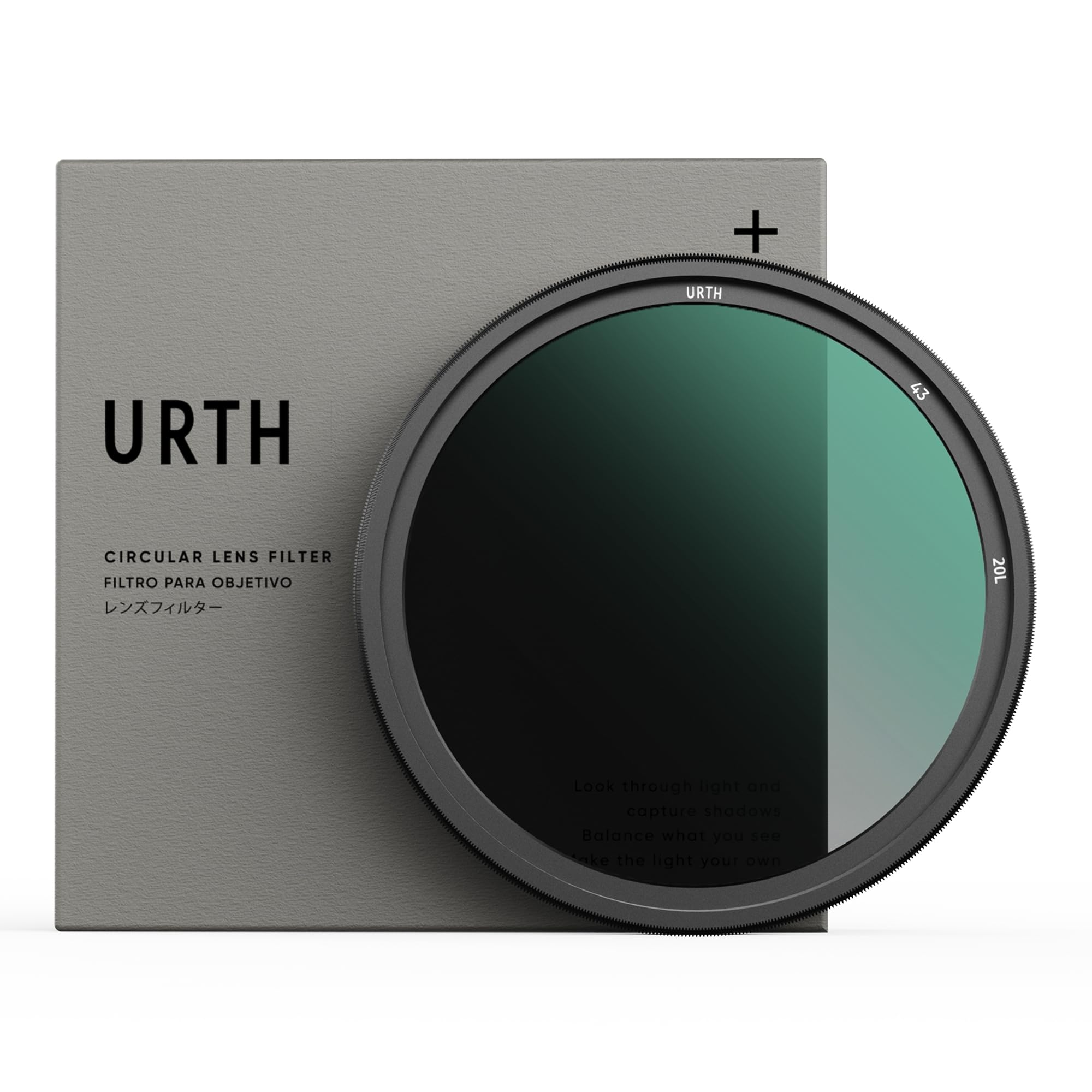 Urth 43mm ND2-32 Variable ND Lens Filter (Plus+) - 1-5 Stop Range, Ultra-Slim 20-Layer Nano-Coated Neutral Density Filter for Cameras