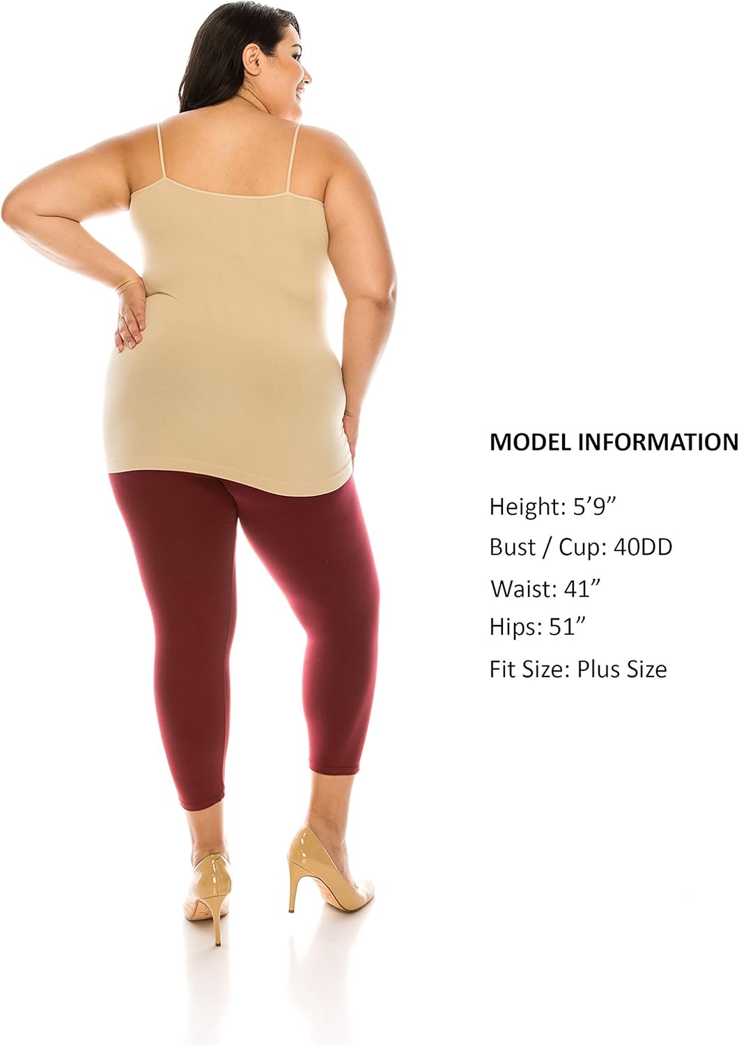 Seamless Spaghetti Camisole Tank Top - Womens Basic Plain Solid Lingerie Tanktop Long Slim Strap Nursing Cami Made in USA: Clothing