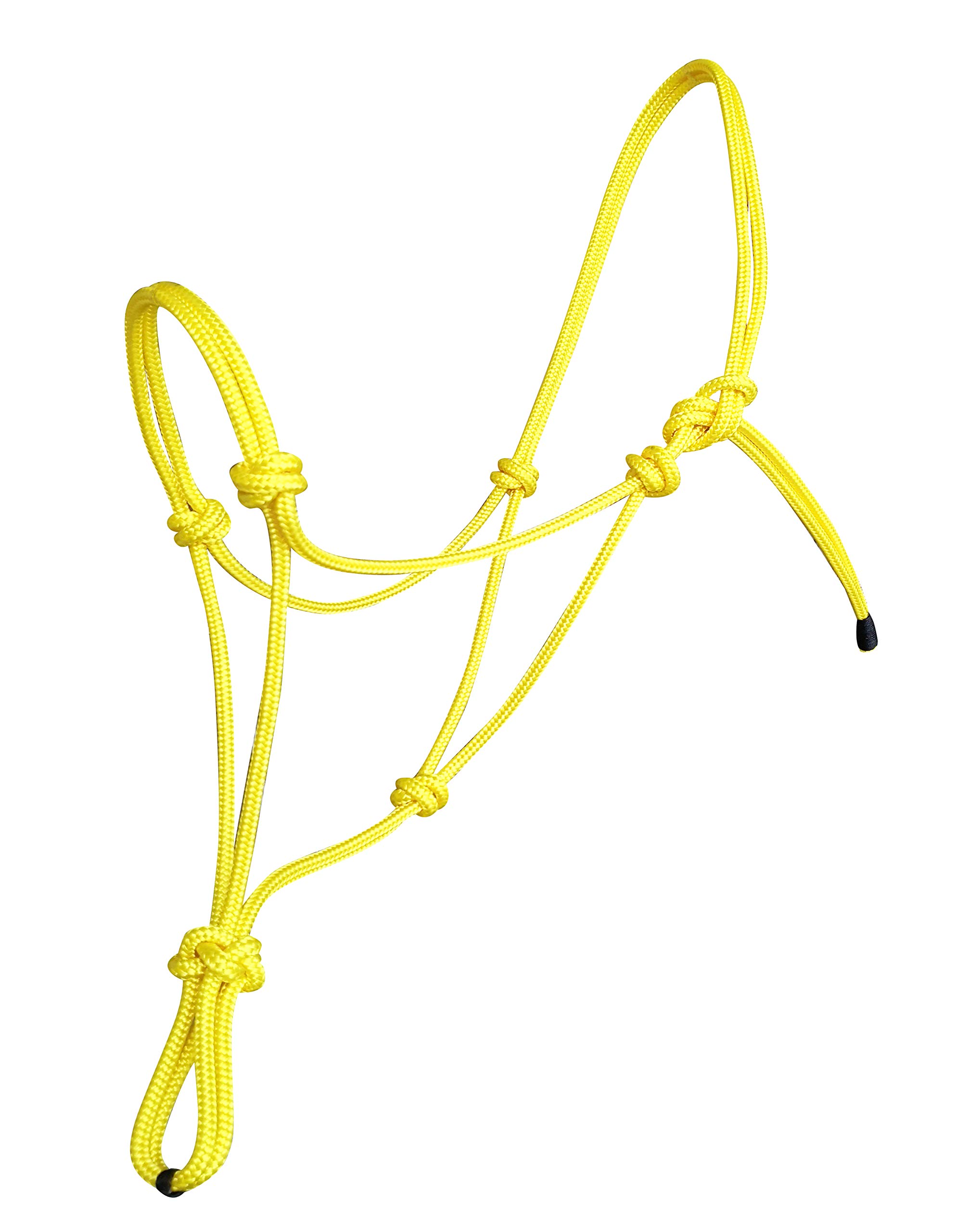 Hunters Saddlery Natural Horsemanship Rope Halter Headcollar Compatible with Parelli Horse Training Method (Foal, Yellow) โ image 1