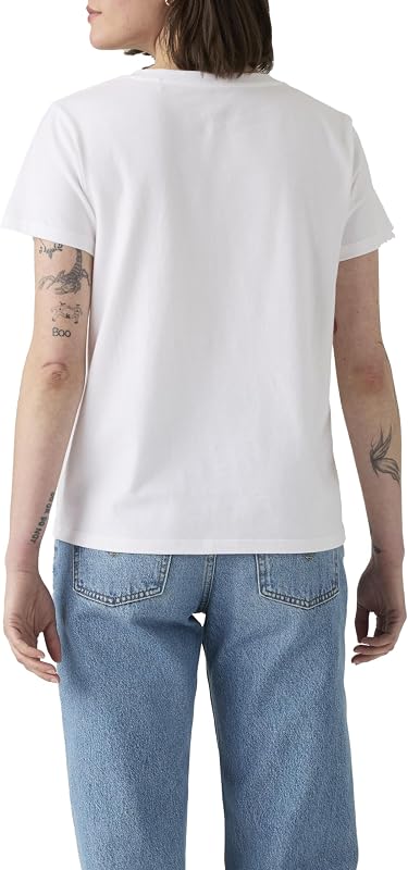 Maglietta da Donna Perfect Vneck Tees, Confezione da 2 V Neck White, M