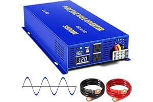 XYZ INVT 3500 Watt Pure Sine Wave Inverter 36V DC to 110v 120V AC, 3500W Power Invert Surge 7000W Power Converter for Solar System.(3500W 36V 120V)