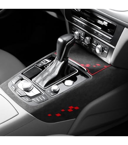 BETTERHUMZ Carbonfaser Aufkleber Für Audi A6/A7 - Stylische Mittelkonsole Upgrade