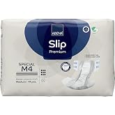 Abena Classic Design Adult Diapers, Slip Special Premium Incontinence Briefs, Heavy Absorbency, Level 4, Medium, 14 Count