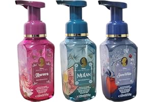 Bath & Body Works X Disney Collection Foaming Hand Soap 259 ml, 3-Pack (Aurora, Mulan, Snow White)