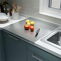 KORVOS 304 Stainless Steel Cutting Board, Large
