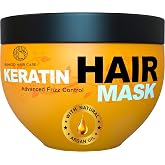 Keratin Hair Mask - Sulfate and Paraben Free - Strengthening Treatment for Frizzy Hair - Deep Conditioning for Women and Men - Anti Frizz Product for Dry, Damaged Hair - 8.45 Fl Oz