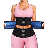 LEINIDINA Waist Trainer for Women Corset Shapewear Segmented Sweat Waist Trimmer for Women Workout Belt