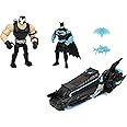 DC Comics Batman Moto-Tank Vehicle with 4-inch Bane Action Figure and Exclusive Batman Action Figure, Kids Toys for Boys