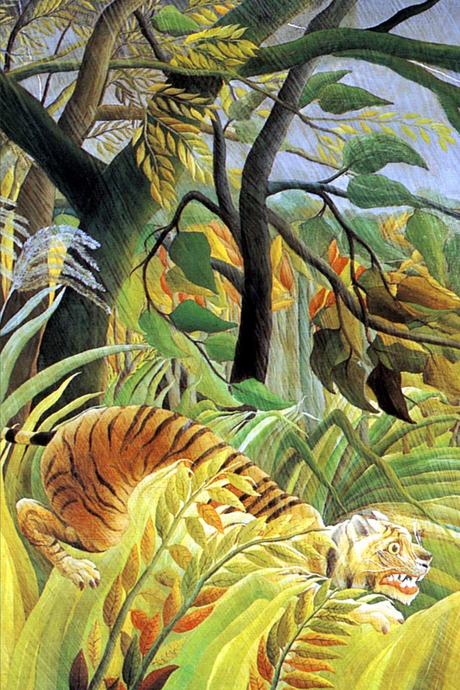 Tiger in a Tropical Storm by Henri 