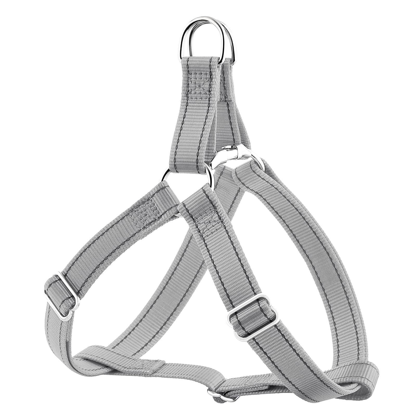 Plutus Pet Step In Dog Harness, Reflective, Adjustable, and Secure with Metal Buckles, Easy Walk Dog Harness for Puppy, Small, Medium and Large Dogs, Grey, L — image 1