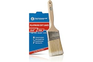 Paint Contractor Life 2.5 Inch Angled Paint Brush for Walls, Trim, Edges & Corners, Professional Cutting In Brush for Interio