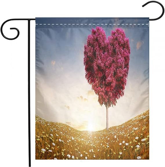 BEISICC purple garden flag
