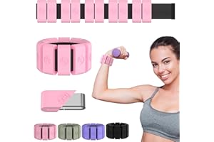 Sonkoloro Adjustable Wrist Weights for Women Men, Leg Weights for Women 0.75lb-1lb Each for Walking, Yoga, Dance, Barre, Gym