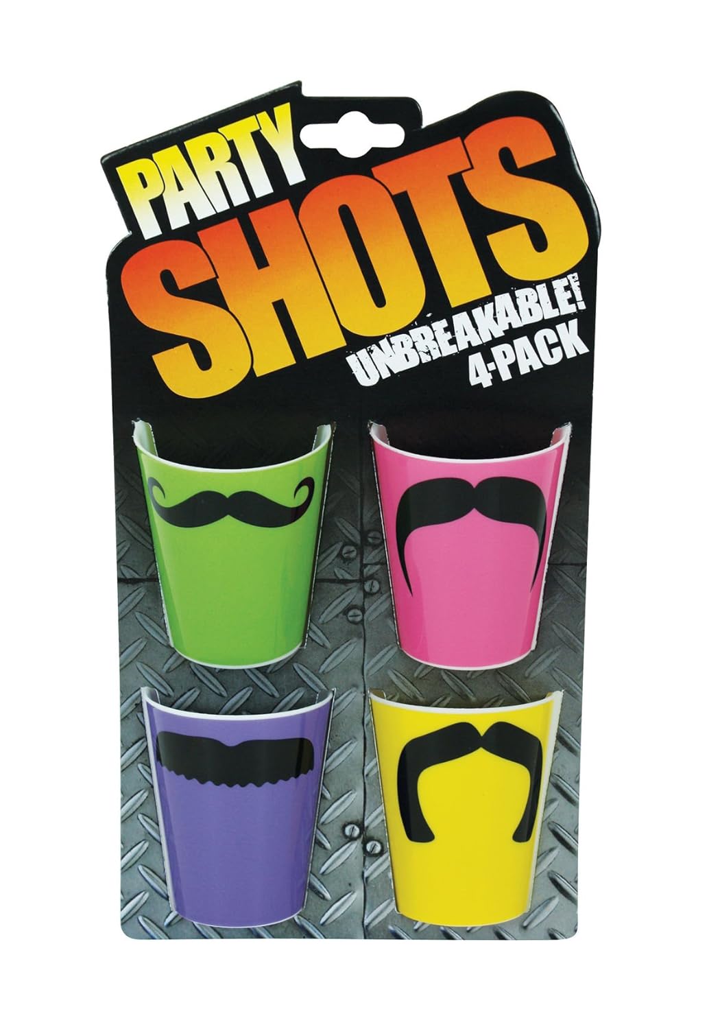 Kalan LP Mustache Plastic Shotglass Set, MultiColored