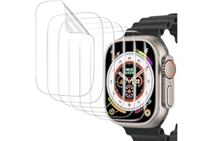 Misxi 6 Pack Soft TPU Clear Screen Protector for Apple Watch Ultra 3 (2025) / Ultra 2 / Ultra 49mm, No Bubble Easy Installation High Definition Screen Protection Protector for iWatch