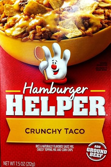 Betty crocker hamburger helper crnchy taco 7.5oz 7.1oz (016000436732)