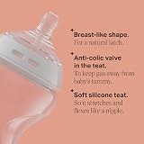 Tommee Tippee Natural Start Baby Bottles 0m+ 260ml Pack of 3 Slow Flow Teats view 5