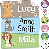 Personalized Name Labels for Kids Clothes, Daycare &amp; School - 70 Paws | Waterproof Clothing Labels, Custom Name Stickers for Bottles, School Supplies, Camp &amp; Daycare (Size: 1.2&rdquo;x0.5&rdquo;)